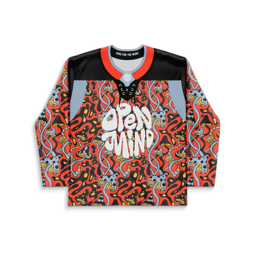 Orange All Psychedelic Rave Hockey Jersey