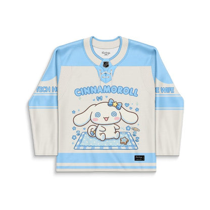 Cream Cinnamoroll Rave Hockey Jersey