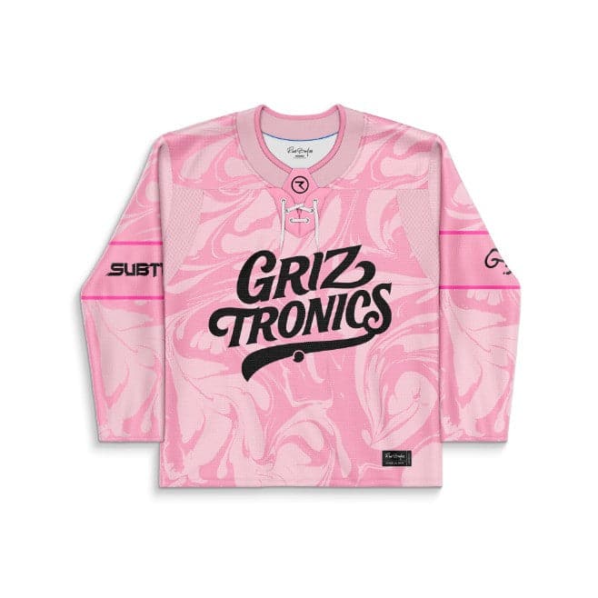 GRiZ Pink Liquid Marble Rave Hockey Jersey
