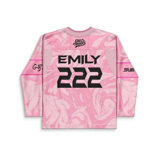 Griztronics Light Pink Marbled Rave Hockey Jersey