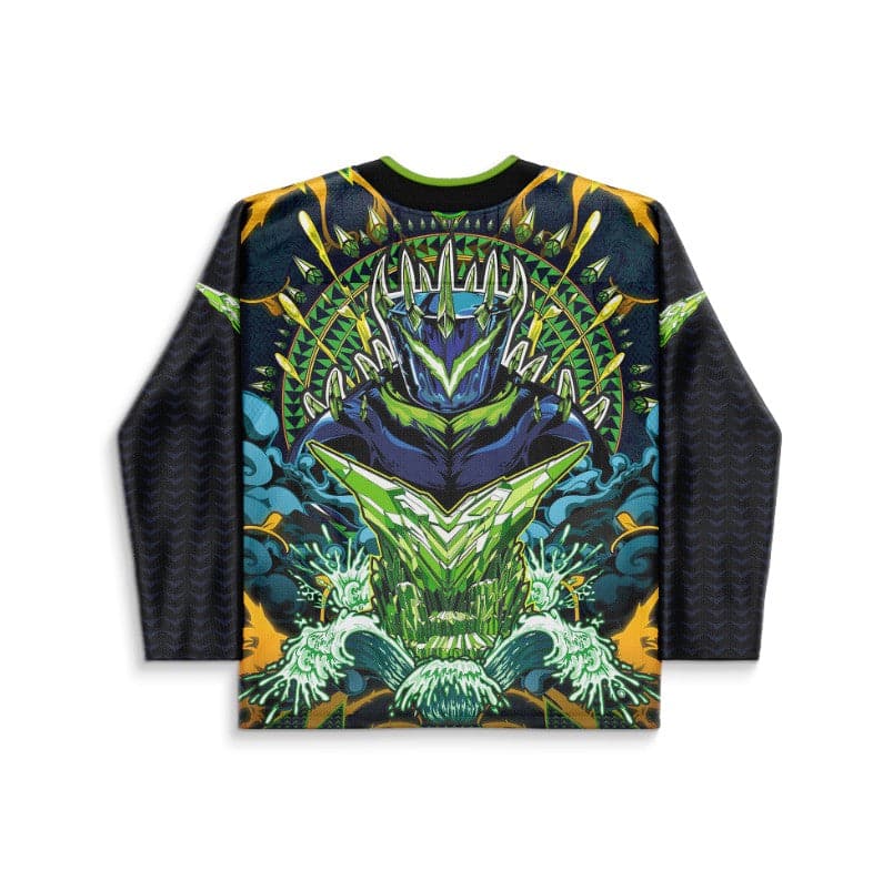 Black Crowned Armored Rave Hockey Jersey