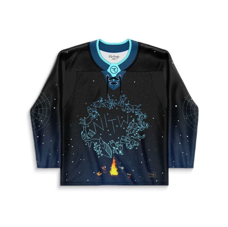 Black Navy Night Sky Rave Hockey Jersey