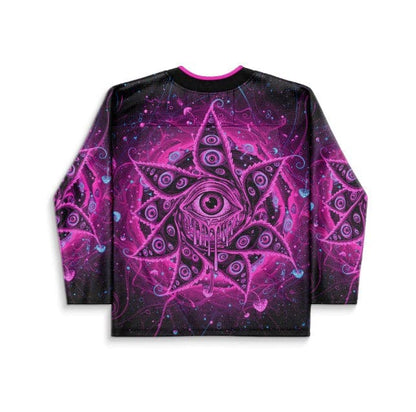 Black Psychedelic All Rave Hockey Jersey