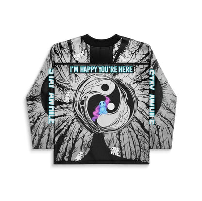 Black Moody Anime Rave Hockey Jersey