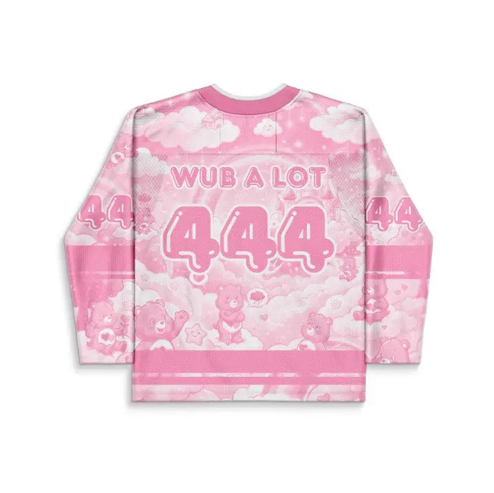 Pink Pastel Cute Cartoon Rave Hockey Jersey