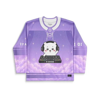 Lavender Kawaii Scene Rave Hockey Jersey