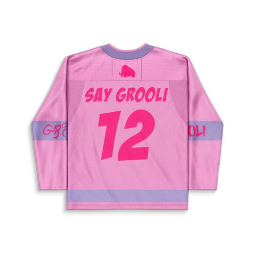 Pink Large Hot Rave Hockey Jersey