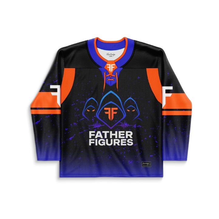 Father Figures Black Trio Hooded Rave Hockey Jersey