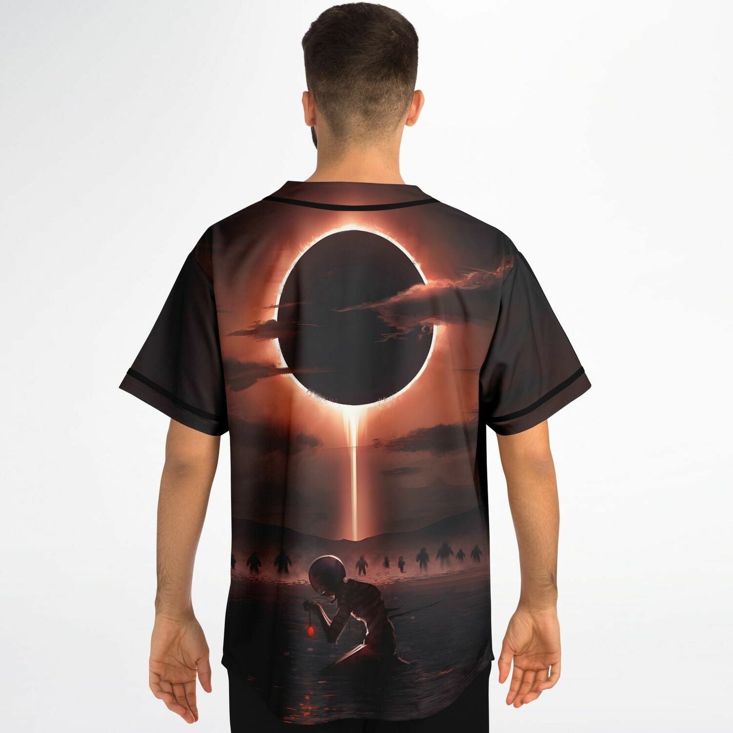 Black Body Red Berserk Rave Baseball Jersey