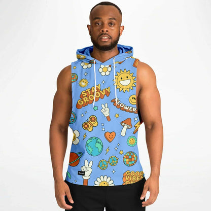 Stay Groovy sleeveless  Hoodie