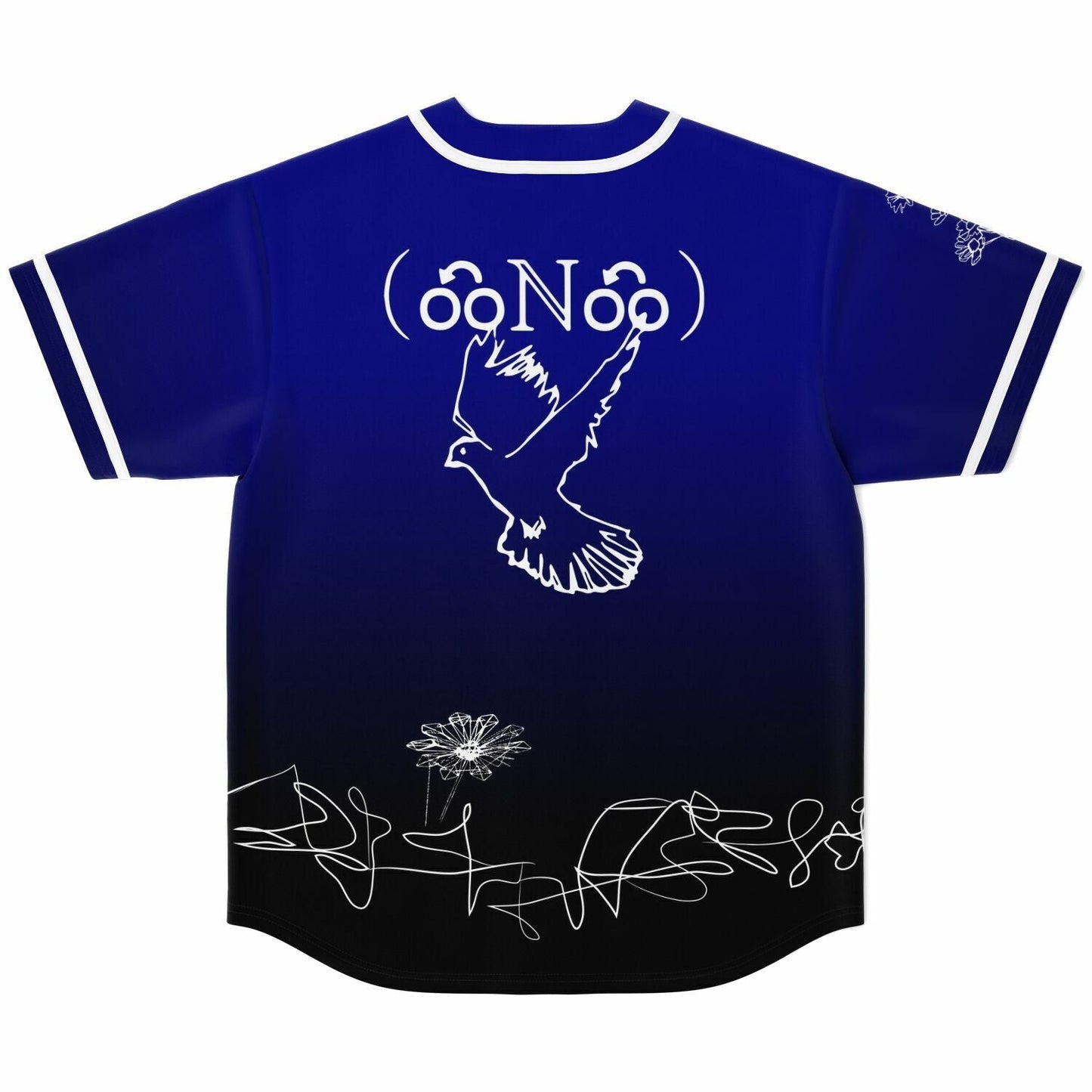 Porter Robinson Royal Blue Outline Dove Rave Baseball Jersey