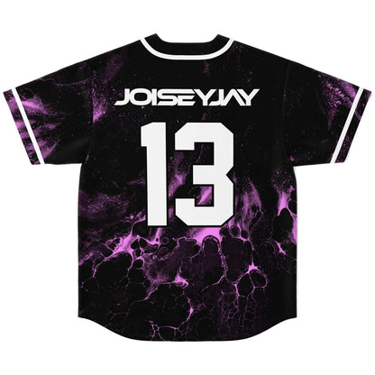 Joisey Jay Black Liquid Marble Rave Baseball Jersey