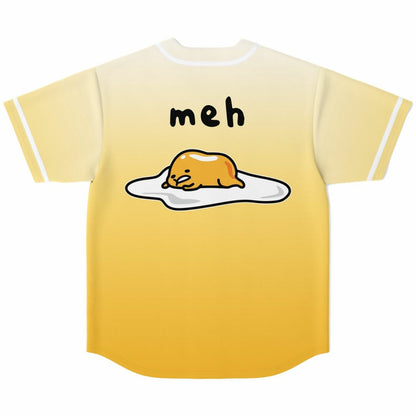 Pale Yellow Plain Gradient Rave Baseball Jersey