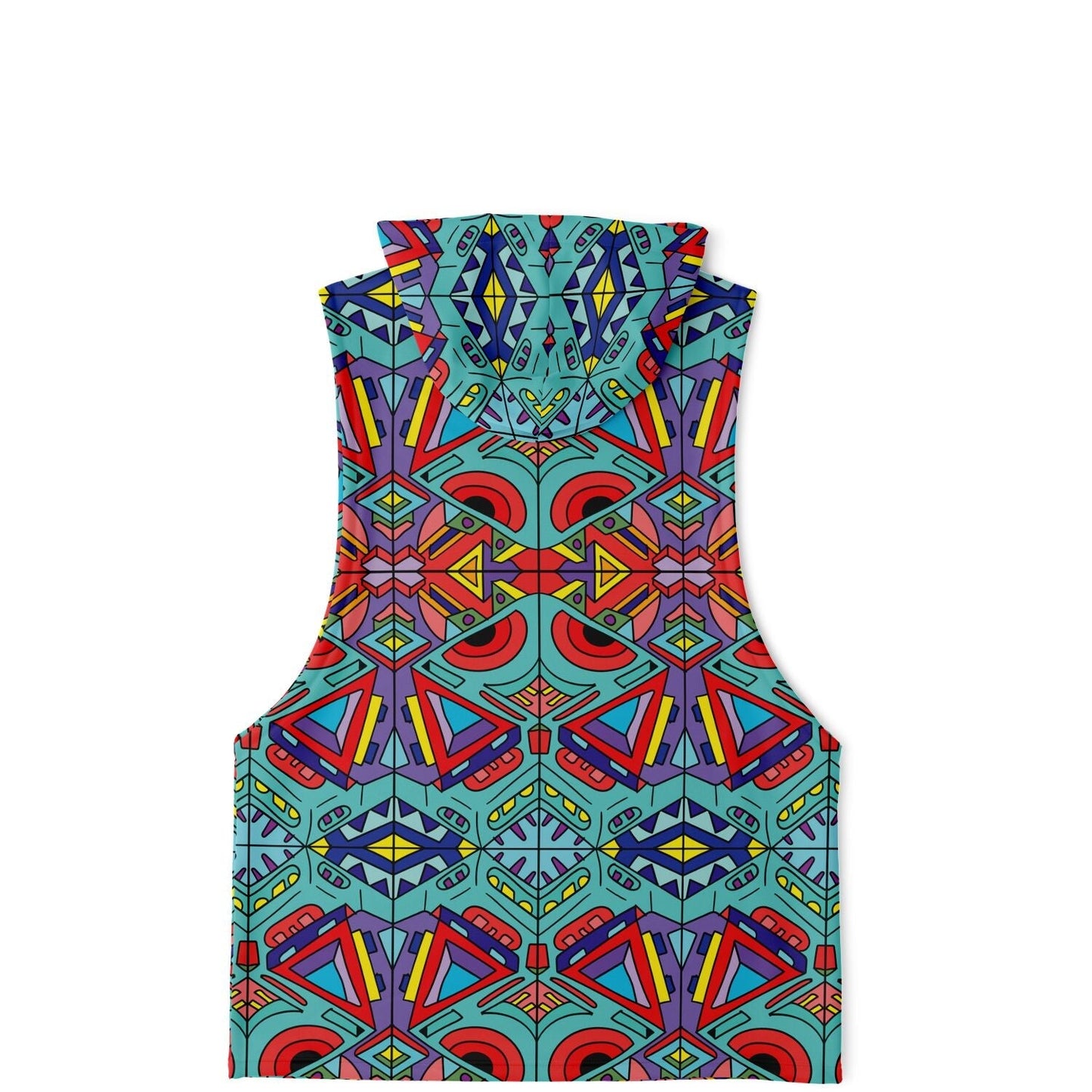 Trippy doddle pattern 01 Sleeveless hoodie