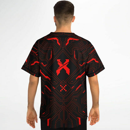 Excision Black Tech Rave Baseball Jersey