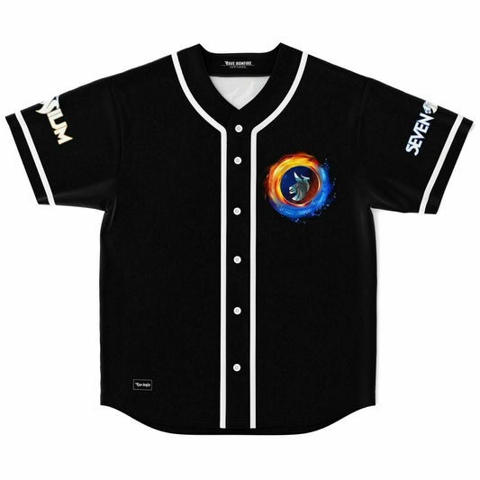 Illenium Black Yin Yang Rave Baseball Jersey