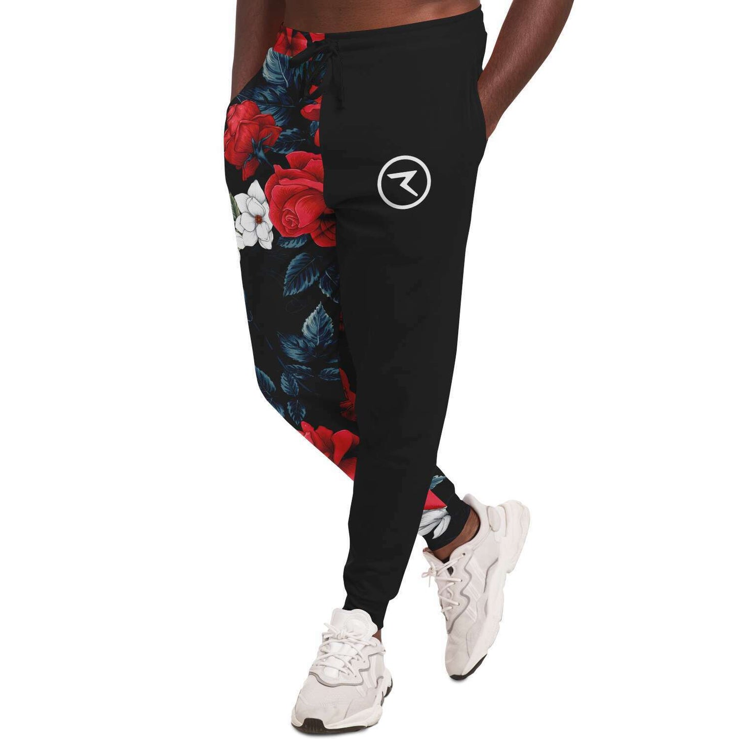 Black Floral Rave Joggers