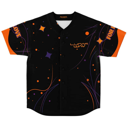 Black Night Sky Rave Baseball Jersey