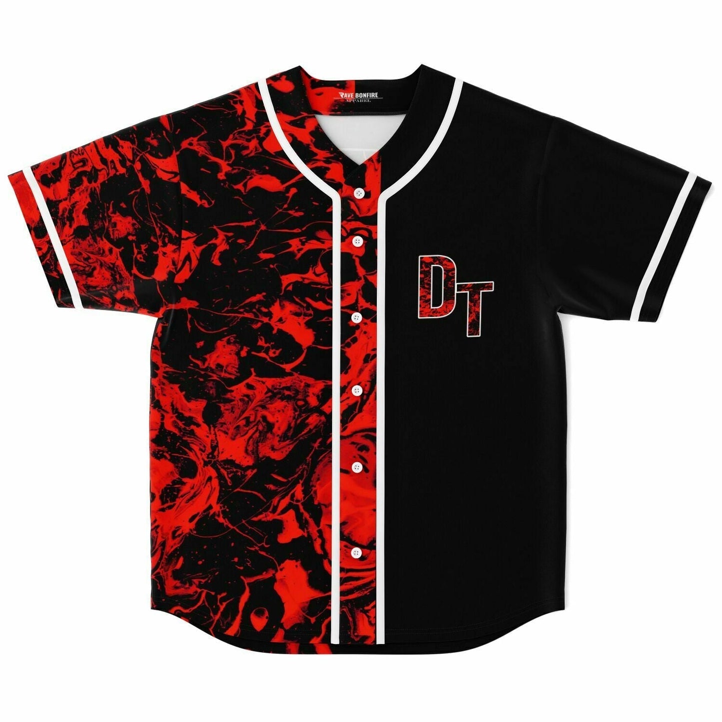 Da Tweekaz Black Liquid Rave Baseball Jersey