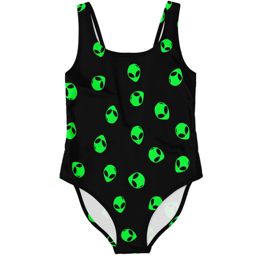 Black Scattered Classic Rave Swimsuit