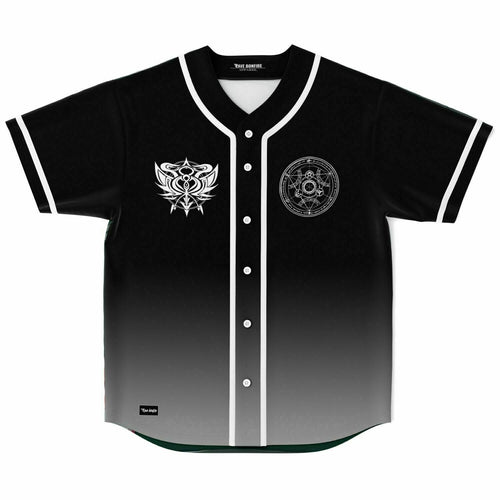 Black Grey White Alchemy Rave Baseball Jersey