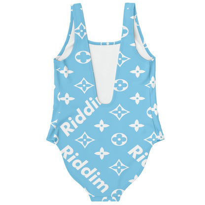 Light Blue Luxury Monogram Rave Swimsuit