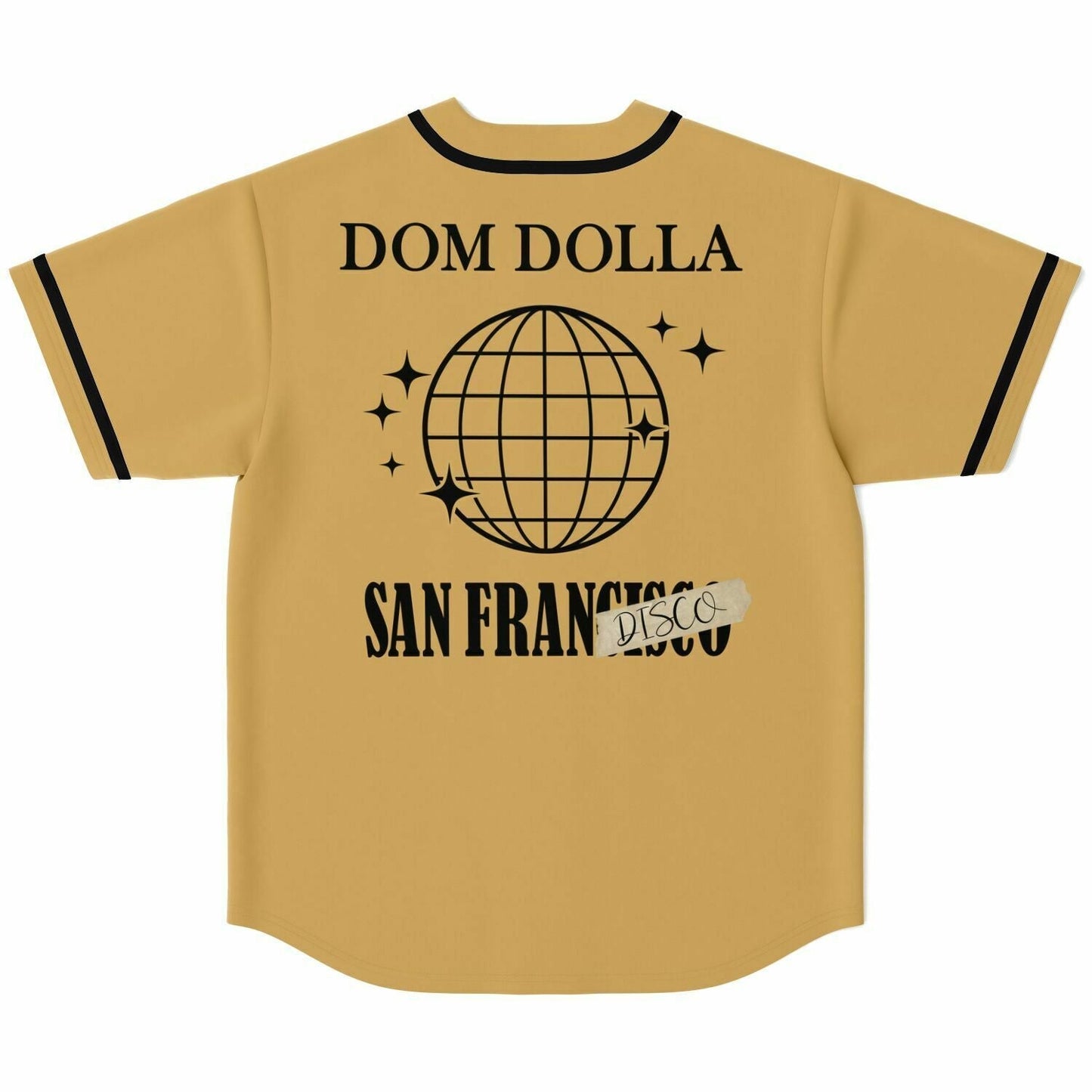 Dom Dolla Tan Wordmark Chest Rave Baseball Jersey
