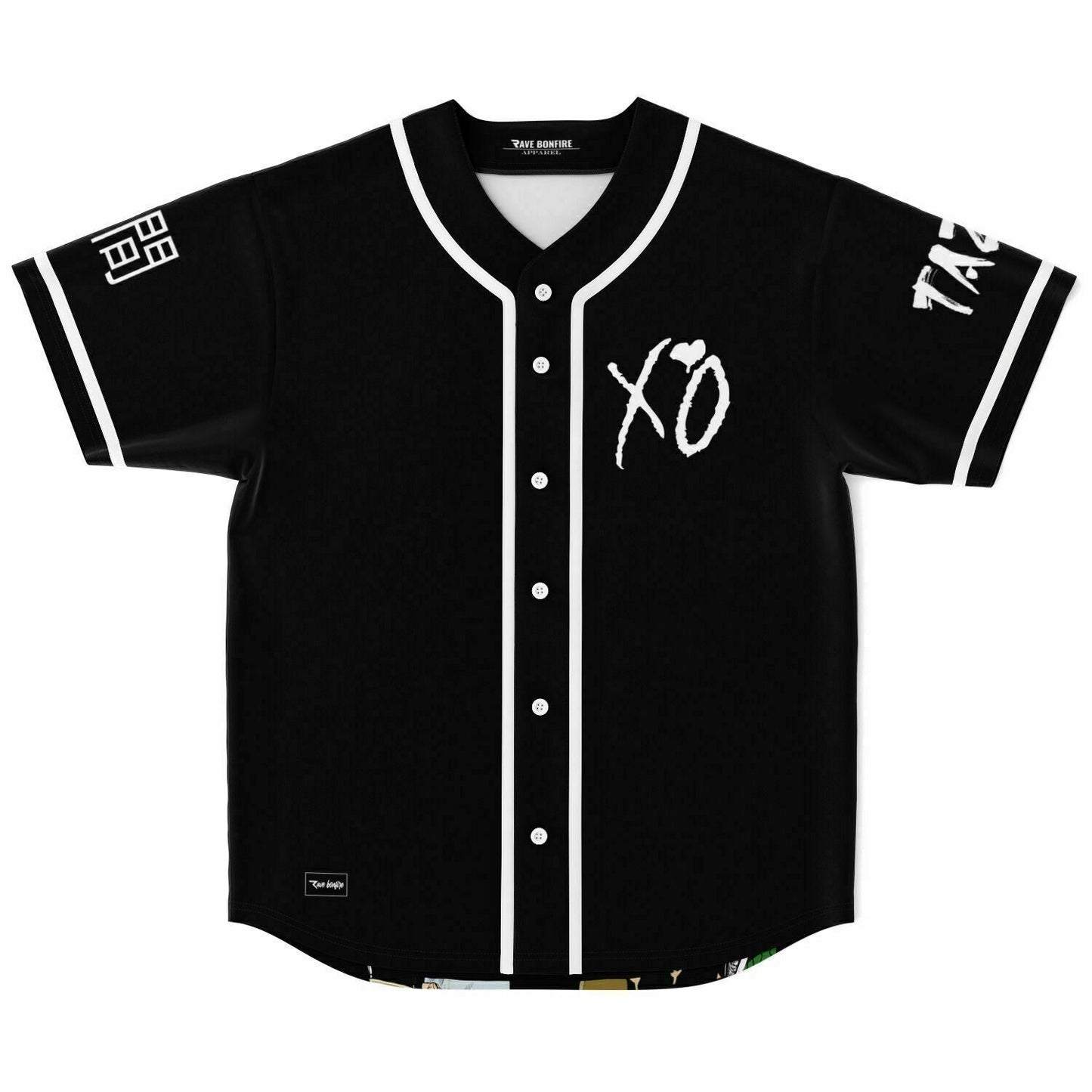 The Weeknd Black Rave Baseball Jersey