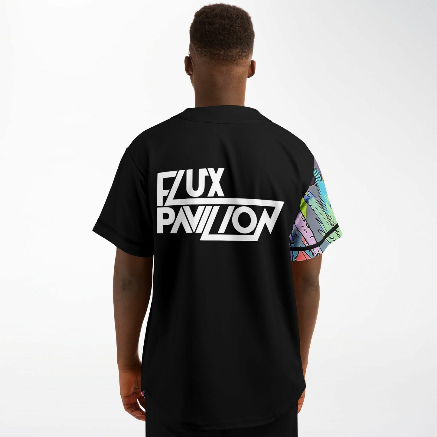 Flux Pavilion Left Half Panel Rave Baseball Jersey