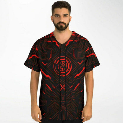 Excision Black Tech Rave Baseball Jersey