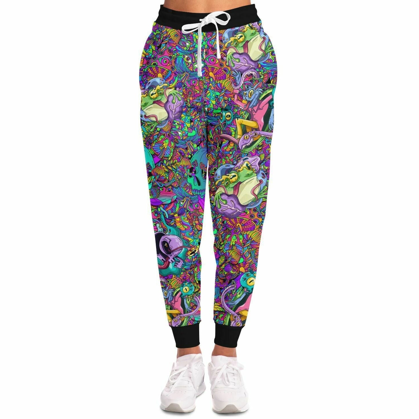 Highly Multicolored Dense Trippy Rave Joggers