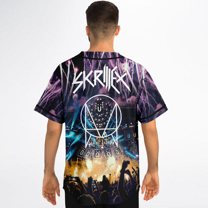 Skrillex Purple Packed Festival Rave Baseball Jersey