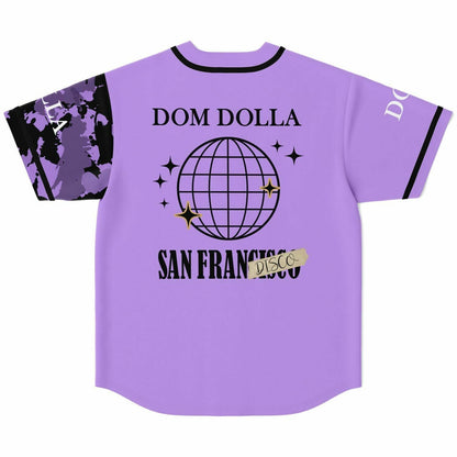 Dom Dolla Lavender Black Paint Rave Baseball Jersey
