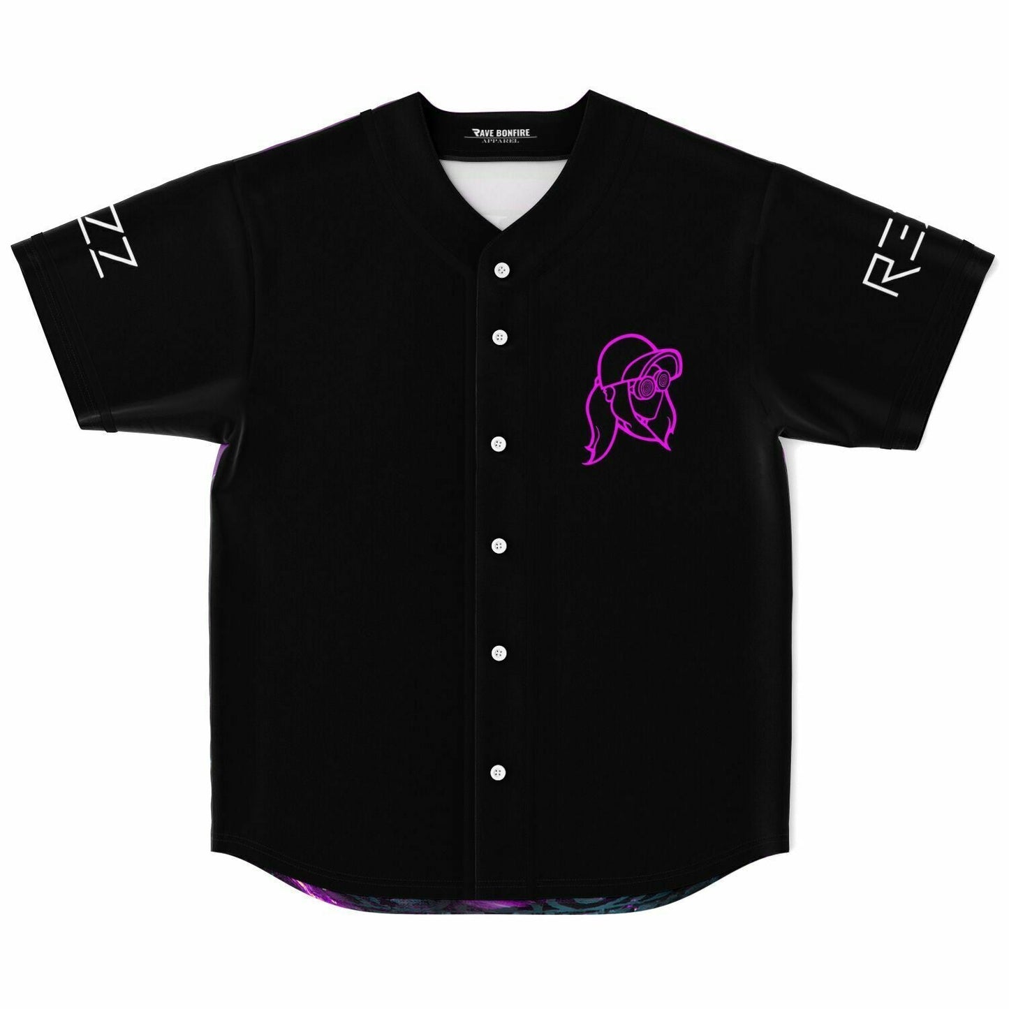 Rezz Black Hooded Rave Baseball Jersey