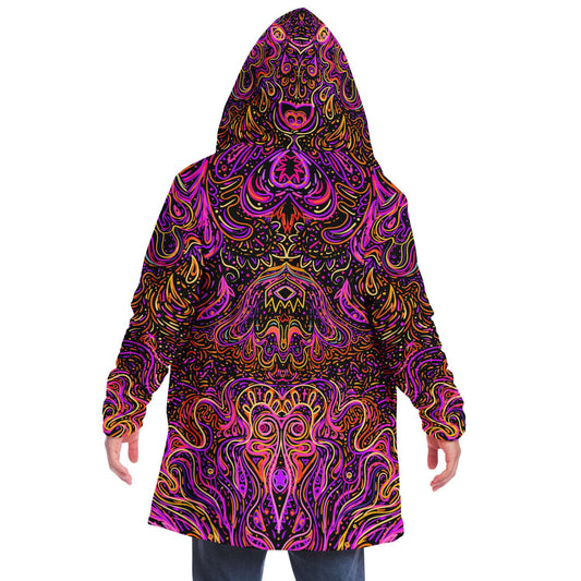 Black Symmetrical Psychedelic Rave Cloak