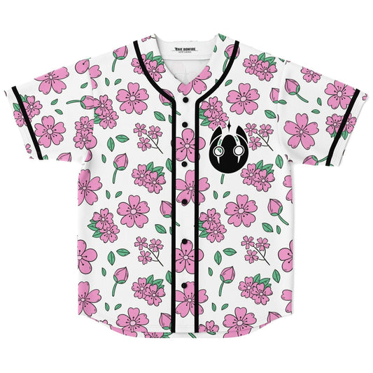 Dabin White Pink Sakura Rave Baseball Jersey