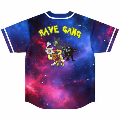 Purple Cosmic Galaxy Rave Baseball Jersey