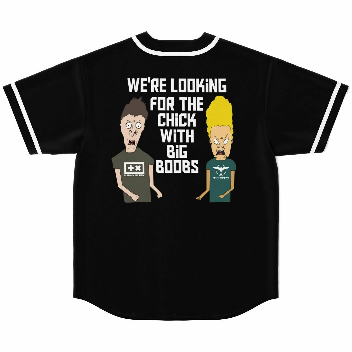 Avicii Black Cartoon Two Rave Baseball Jersey