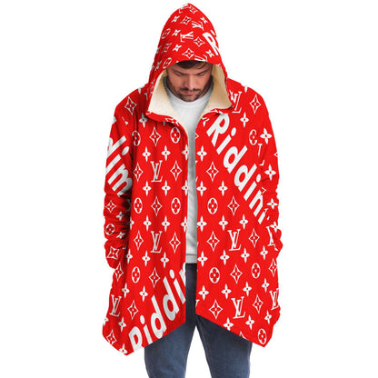 Red Repeating Luxury Rave Cloak