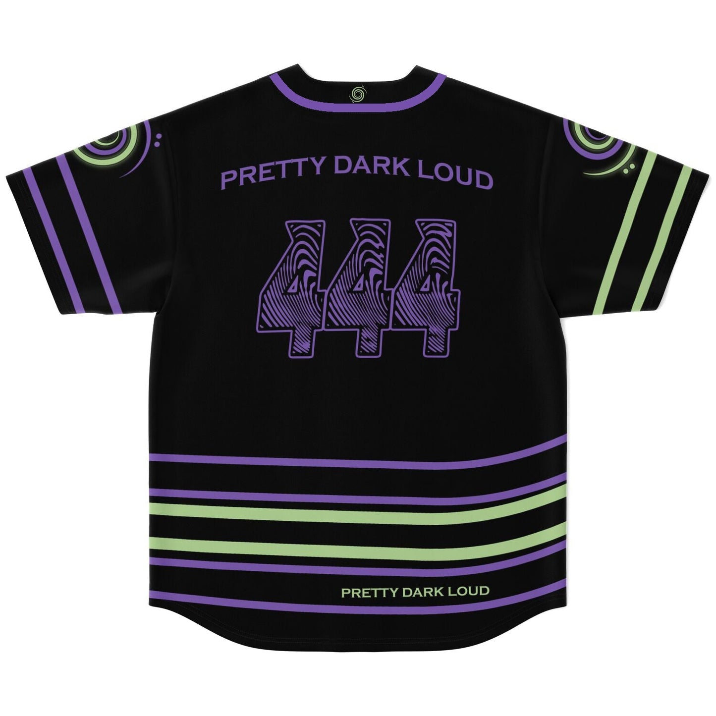 Mersiv Black Pinstripe Rave Baseball Jersey
