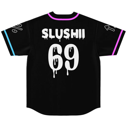 San Holo Black Minimal Neon Rave Baseball Jersey