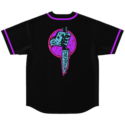 Black Zombie Rave Baseball Jersey