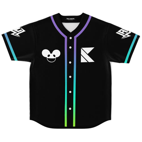 Subtronics Black Minimal Logo Rave Baseball Jersey