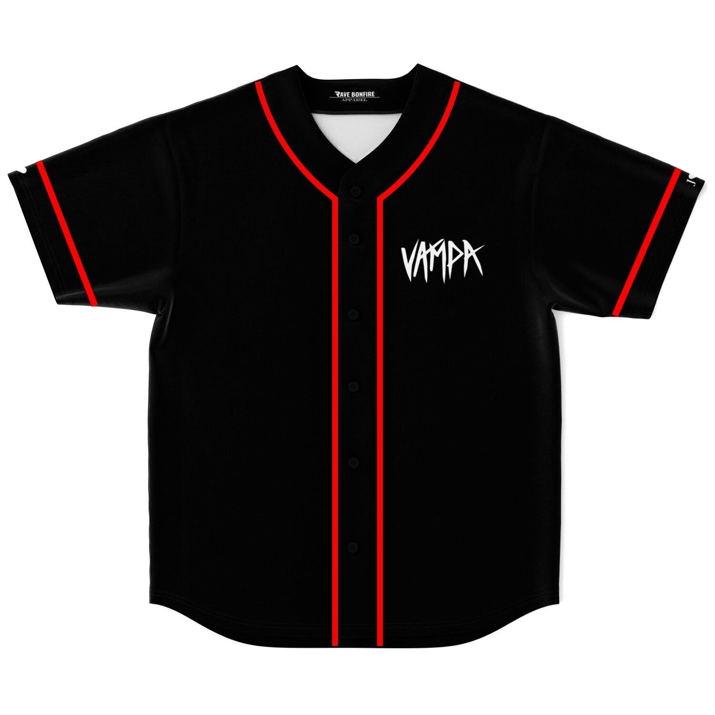 Black Plain Rave Baseball Jersey