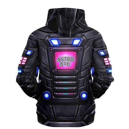 Astro Ave Black Mech Armor Rave Hoodie