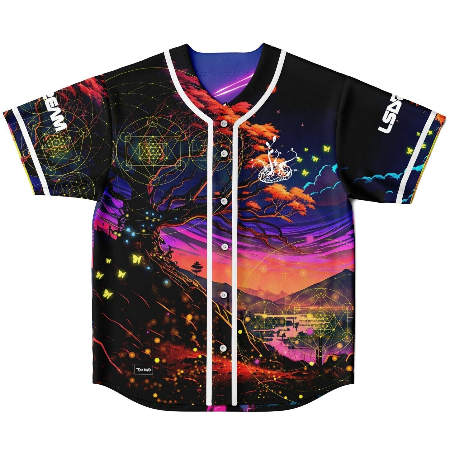 Boogie T x Ganja White Night Reversible Baseball Jersey