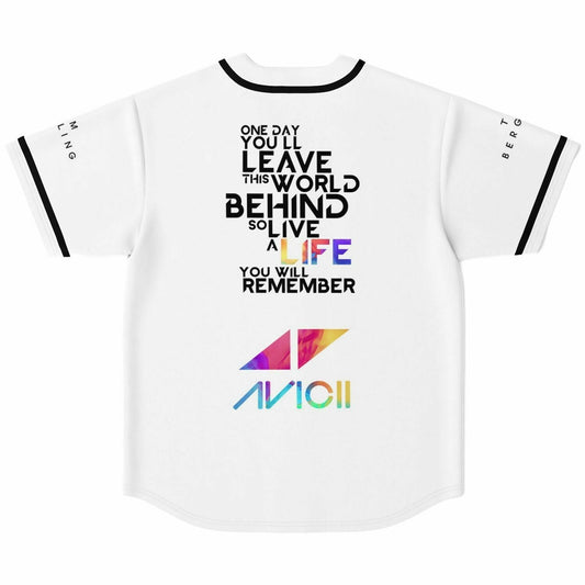 Avicii White Rave Baseball Jersey