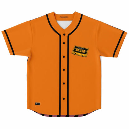 Tape B Orange Cassette Rave Baseball Jersey