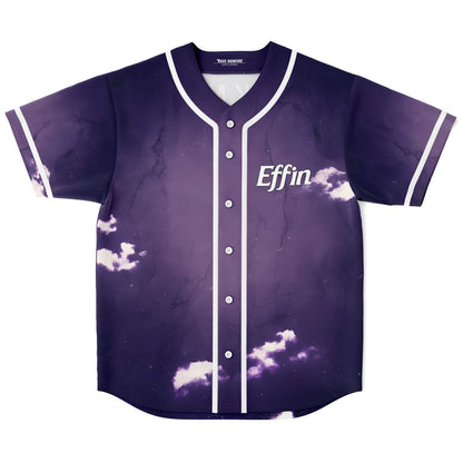 Purple Deep Retro 1950S Rave Baseball Jersey