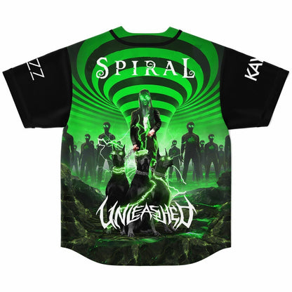 REZZ Black Green Optical Rave Baseball Jersey